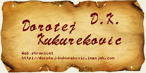 Dorotej Kukureković vizit kartica